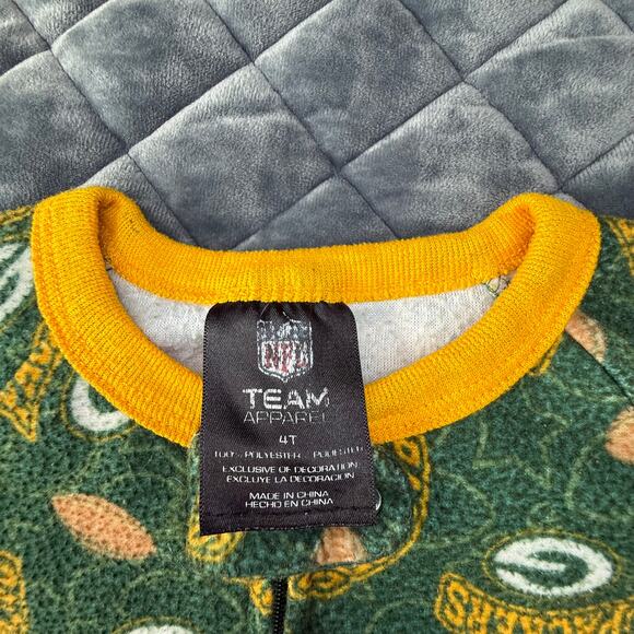Vintage Packers pajamas toddler 4t - Picture 3 of 4
